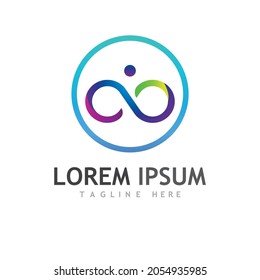 unendliches Logo und Symboldesign
