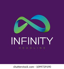 Infinity logo. Infinity Symbol Icon. Vector Illustration