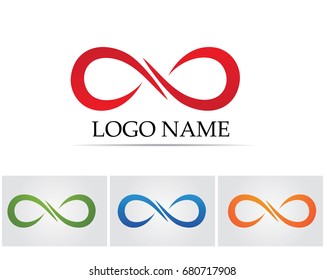 infinity logo and symbol template