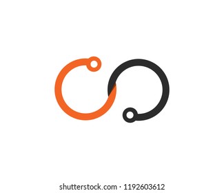 infinity logo and symbol template icons vector
