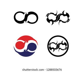 infinity logo and symbol template icons app 