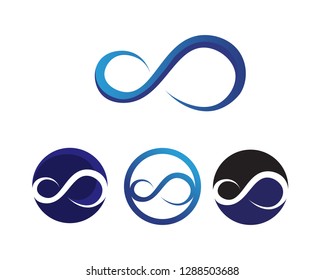 infinity logo and symbol template icons app 
