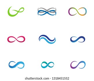 infinity logo and symbol template icons vector