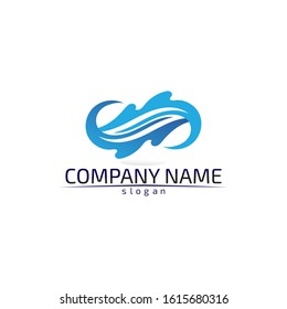 infinity logo and symbol template icons app design