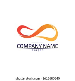 infinity logo and symbol template icons app design