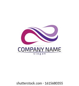 infinity logo and symbol template icons app design