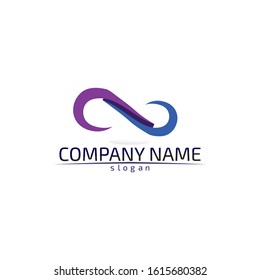 infinity logo and symbol template icons app design