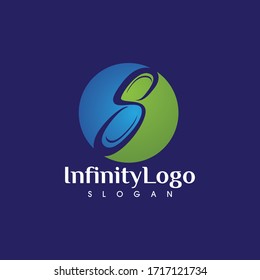 Infinity logo and symbol vector image