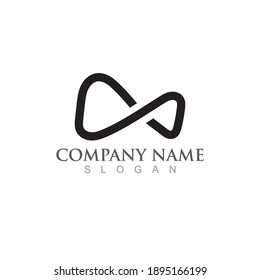 Infinity logo and symbol vector image