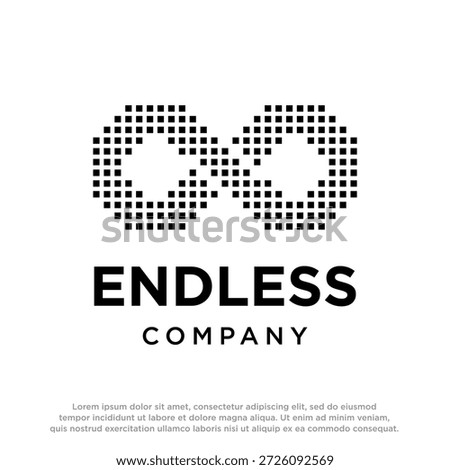 Infinity logo. Symbols of endless, unlimited, eternal. Infinity, eternity, infinite, endless, loop symbols.