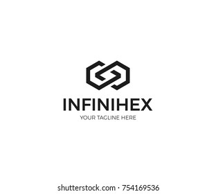 Infinity Logo Template. Geometric Figure Design. Abstract Illustration