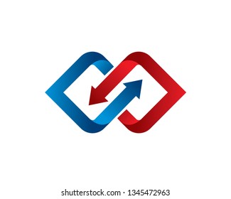 Infinity Logo Template, Icon, Symbol - Vector