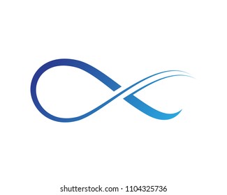 infinity logo and template icons vector