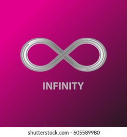 Infinity logo. Template for a logo symbol emblem