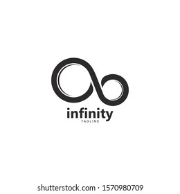 Infinity logo template vector icon illustration design 