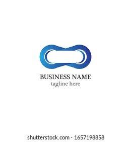 Infinity logo template vector illustration