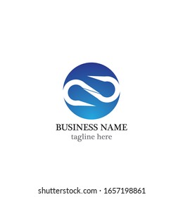 Infinity logo template vector illustration
