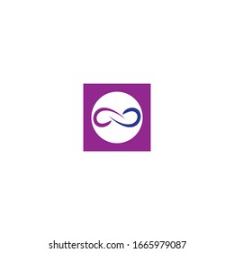 Infinity logo template vector illustration