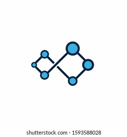 Infinity logo that formed molecular