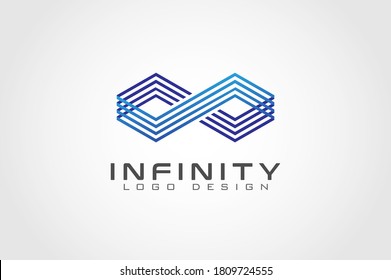 Infinity logo, usable for Business Technology logo, vector illustration
