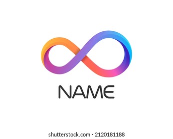 Infinity logo vector design template. Graph symbol for your web site and apps design, logo, app, UI