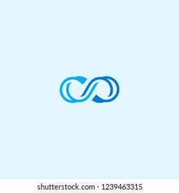 infinity logo vector icon