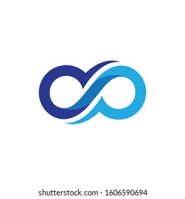 Infinity logo vector icon illustration design
