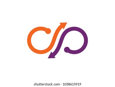 Infinity logo Vector icon  template