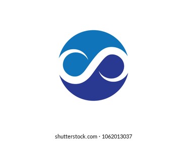 Infinity logo Vector icon template