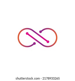 Infinity logo. vector illustration abstract design template.