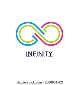 Infinity logo vector illustration. modern logo template