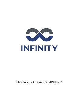 Infinity logo Vector illustration template