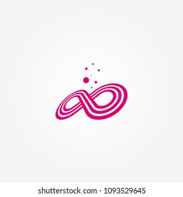 Infinity logo vector. Infinity logo template. Vector logo template