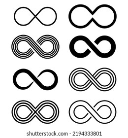 Infinity logo vector with various designs