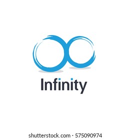 Infinity logo. Zen Circle icon or symbol.