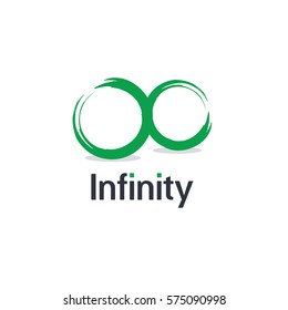 Infinity logo. Zen Circle icon or symbol.