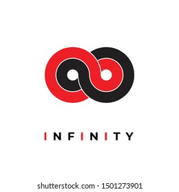 infinity loop circle logo abstract vector design