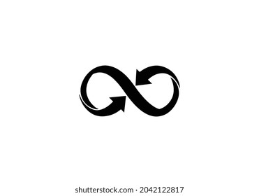 infinity loop circle logo abstract vector design
