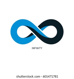 Infinity Loop conceptual logo, vector special sign.