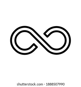 Infinity loop icon. concept of unlimited. vector illustration