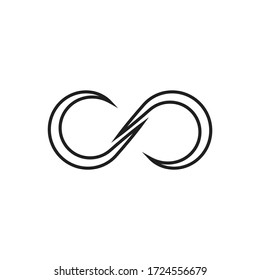 Infinity loop icon design isolated on white background