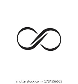 Infinity loop icon design isolated on white background