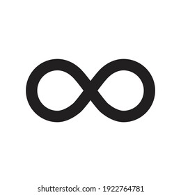 Infinity loop icon design. isolated on white background