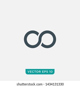 Infinity Loop Icon Design, Vector EPS10