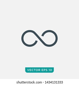 Infinity Loop Icon Design, Vector EPS10