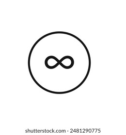 Infinity Loop Icon for Eternal Concepts