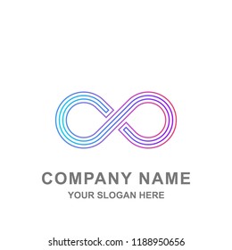 Infinity Loop Infinite Business Logo Vector Illustration