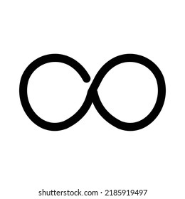 Infinity Loop Isolated Vector Icon Which Stock Vector (Royalty Free ...