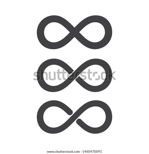 Infinity Loop Logo Icon Black White Stock Vector (Royalty Free ...