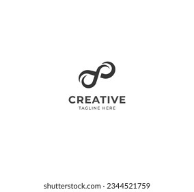  Infinity loop logo icon design template. Infinity logo.